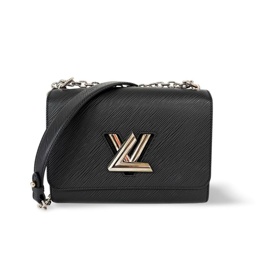 Louis Vuitton Twist Handbag Epi Leather Black Leather Handbag